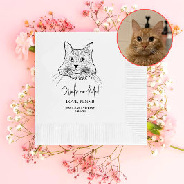 Maine Coon Cat Personlig dricker på mig Pappersservett
