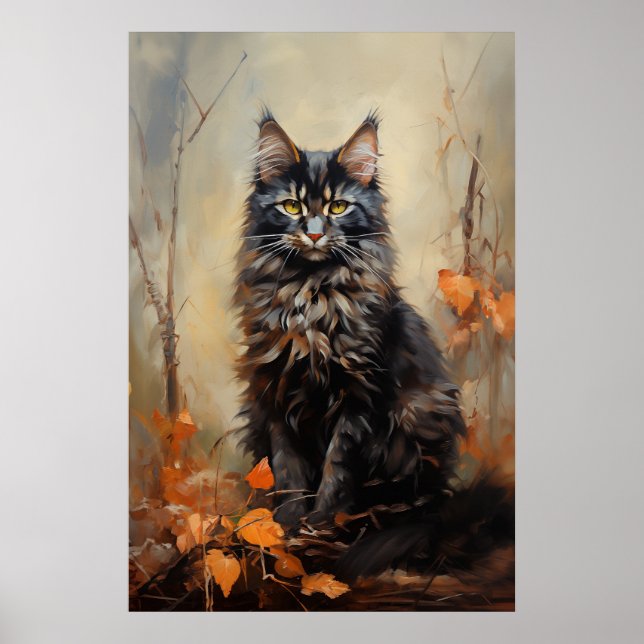 Maine Coon cat Poster (Framsidan)