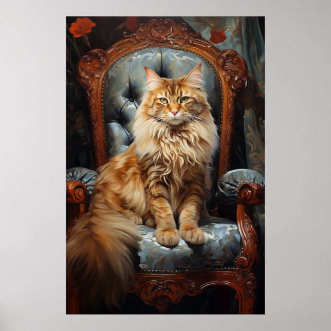Maine Coon cat Poster (Framsidan)