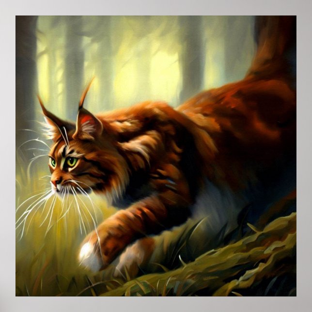 Maine Coon Cat Poster (Framsidan)