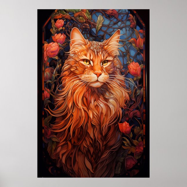Maine Coon cat Poster (Framsidan)