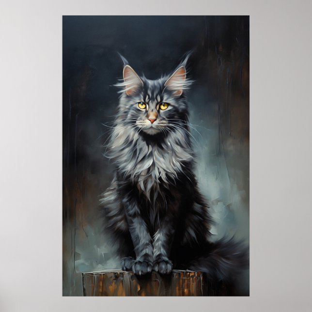 Maine Coon cat Poster (Framsidan)