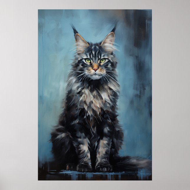 Maine Coon cat Poster (Framsidan)