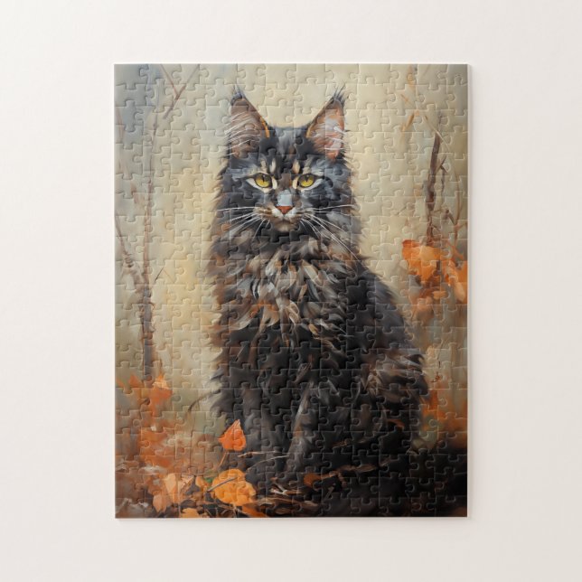 Maine Coon cat Pussel (Vertikal)