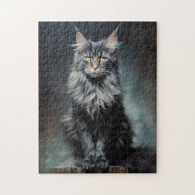 Maine Coon cat Pussel (Vertikal)