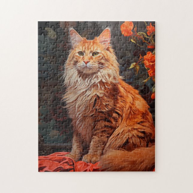 Maine Coon cat Pussel (Vertikal)