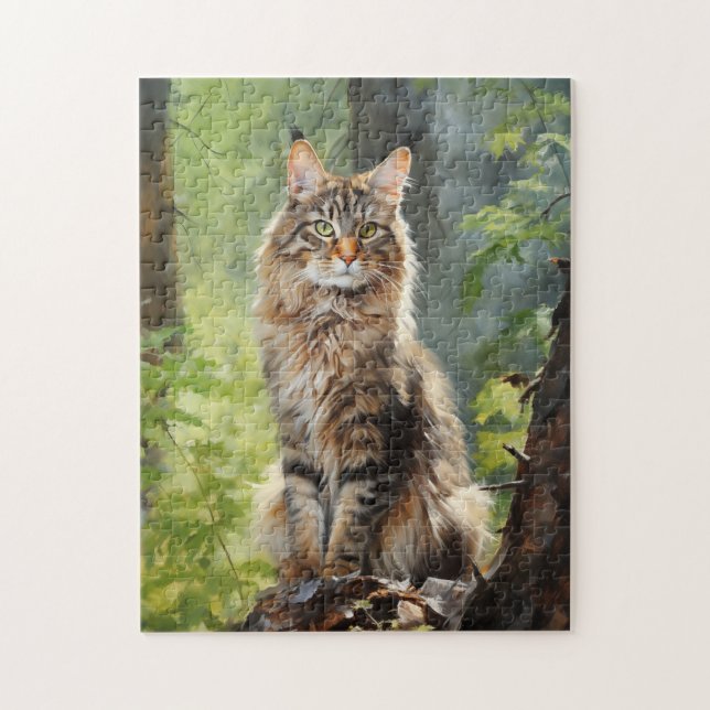 Maine Coon cat Pussel (Vertikal)