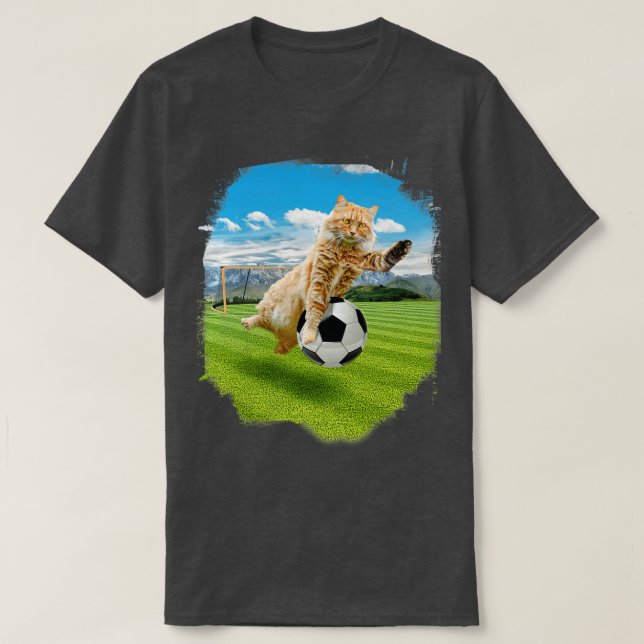 Maine Coon Cat Spelare T Shirt (Design framsida)