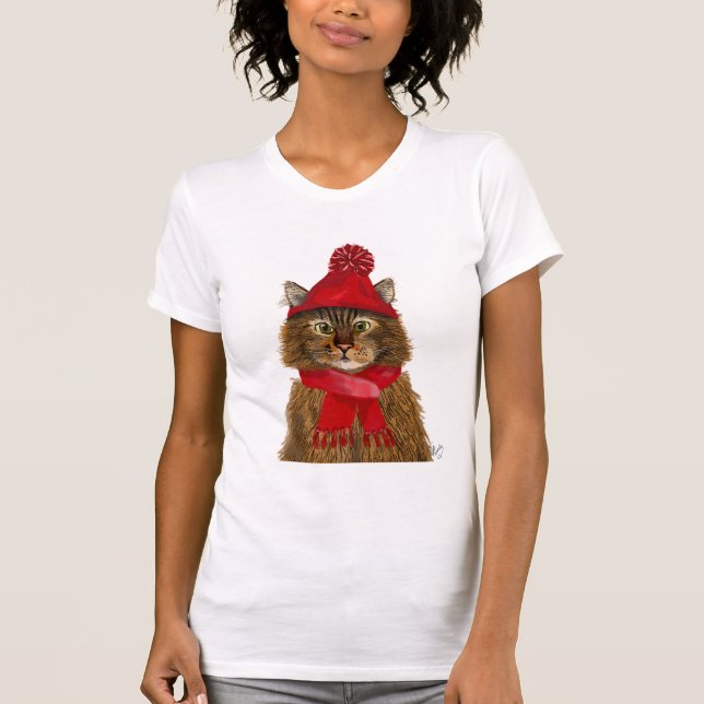 Maine Coon Cat T-shirt (Framsida)