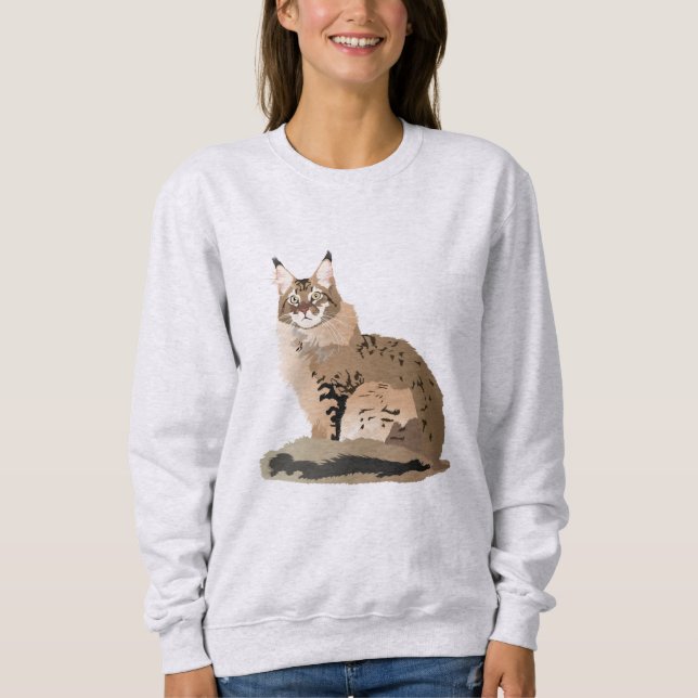Maine Coon Cat T Shirt (Framsida)