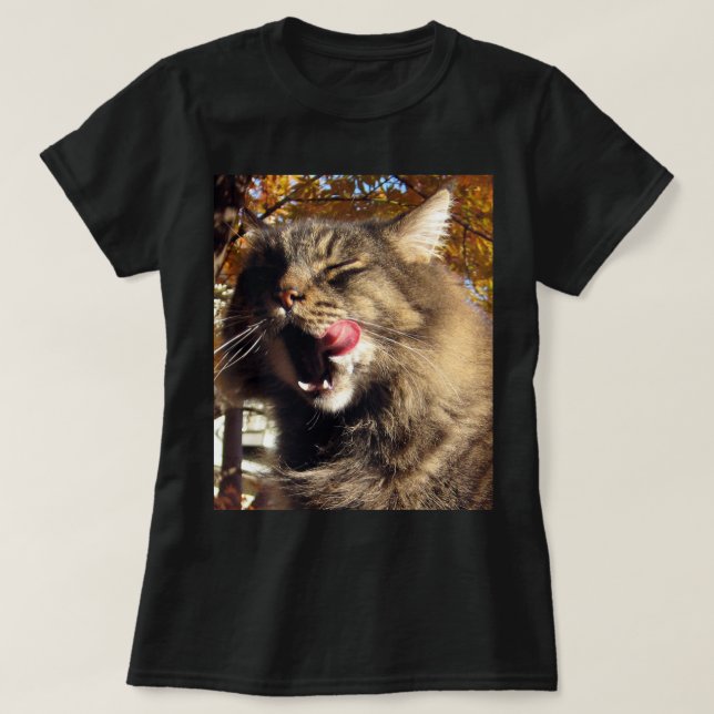 Maine Coon Cat T-Shirt (Design framsida)
