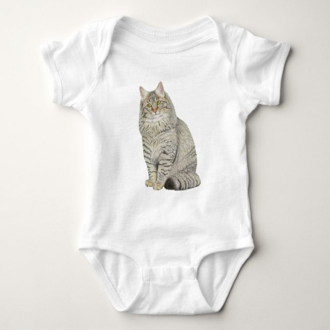 Maine Coon Cat T Shirt (Framsida)