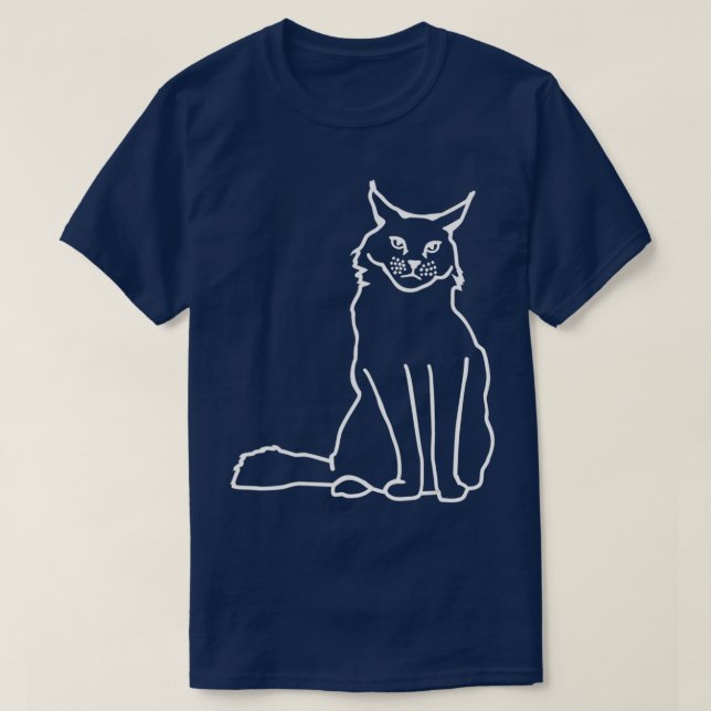Maine coon cat t shirt (Design framsida)