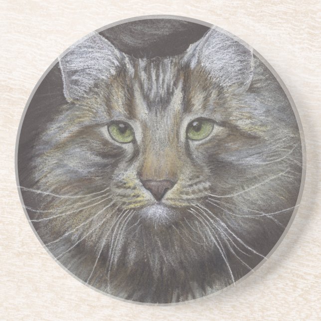 Maine Coon Cat Underlägg (Framsidan)