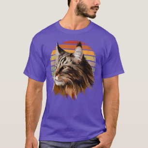 Maine Coon Cat Vintage Retro T Shirt
