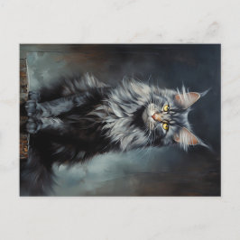 Maine Coon cat Vykort