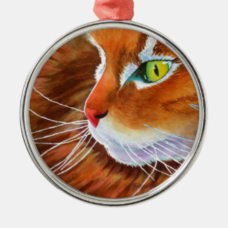 Maine Coon Cat Whiskers Julgransprydnad Metall