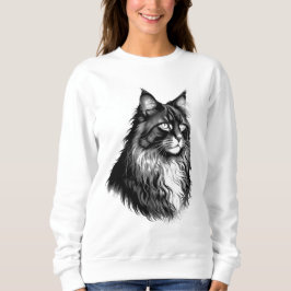 Maine Coon Cat Women's Sweatshirt T Shirt