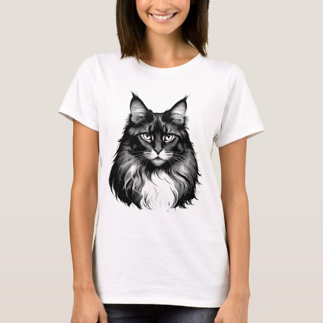 Maine Coon Cat Women's T-Shirt (Framsida)
