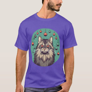 Maine Coon Cat Xmas Ornament1 T Shirt