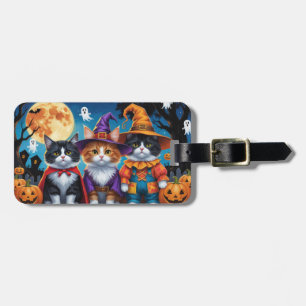 Maine Coon Cats Pumpkin Halloween Funny Bagagebricka