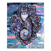 Maine Coon Dilute Calico Cat Lila