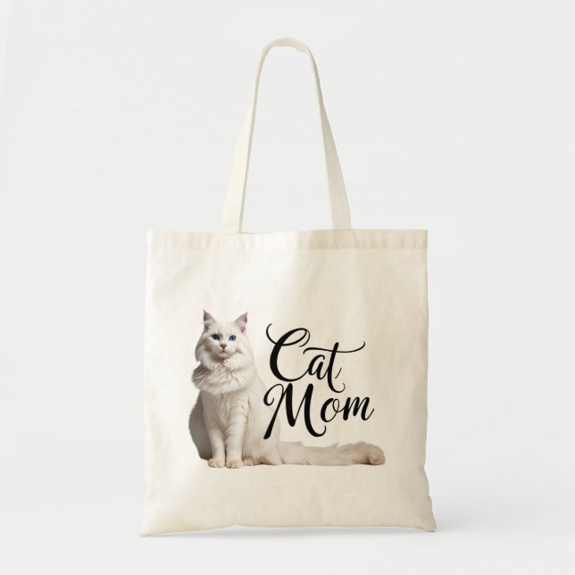 Maine Coon Empire Cat Mamma Tote Bag III Tygkasse (Framsidan)