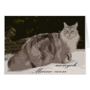 maine coon hälsningskort