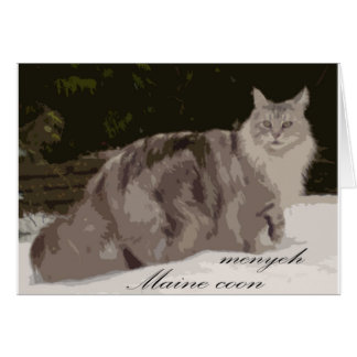 maine coon hälsningskort