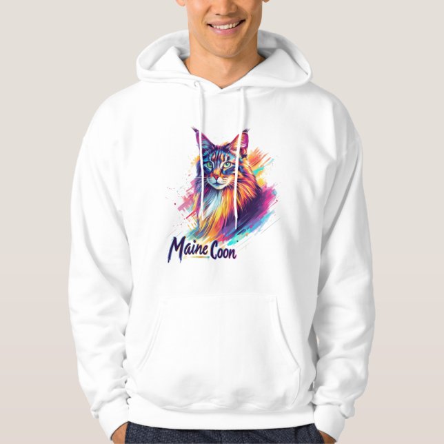 Maine Coon Hoodie (Framsida)