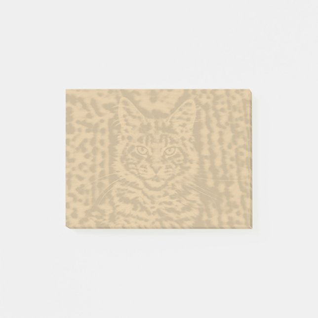 Maine Coon Katt 4 x 3 Post-it Block (Framsida)