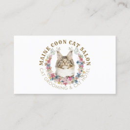 Maine Coon Katt Grooming Salong Husdjur Spa Visitkort
