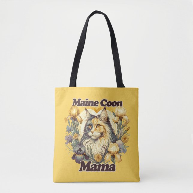 Maine Coon Mamma Dilute Calico Mainecoon cat Tygkasse (Framsida)