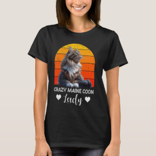 Maine Coon Owner CRAZY MAINE COON DAM Cat Mamma T Shirt
