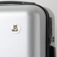 Maine Coon Punk Cat Rund Magnet