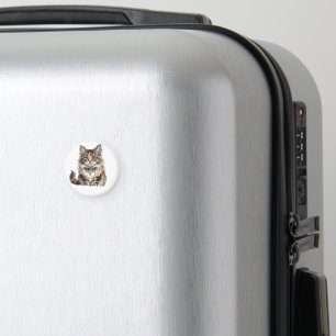 Maine Coon Punk Cat Rund Magnet