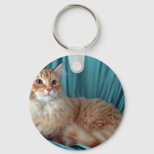 Maine Coon, röd tabby Nyckelring