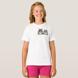 Maine Coon & Silver Tabby för kattälskare  T Shirt