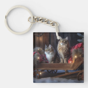 Maine Coon Snowy Sleigh juldeeller