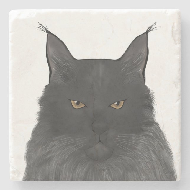 Maine Coon Stone Underlägg (Framsidan)