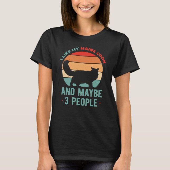 Maine Coon T Shirt (Framsida)