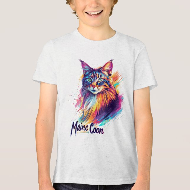 Maine Coon T Shirt (Framsida)