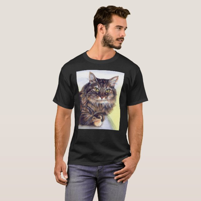 Maine Coon T Shirt - Gift för Cat Lovers (Hel framsida)
