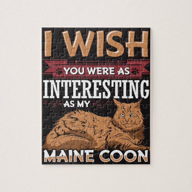 Maine Coonkatt Pussel (Vertikal)