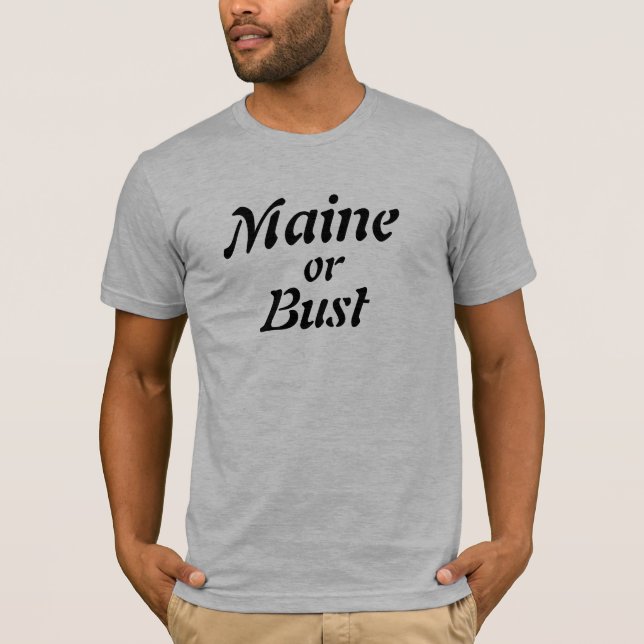 Maine eller byst tee shirt (Framsida)