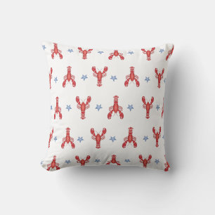 Maine Event Lobster Shack Preppy Seaside Coastal Kudde