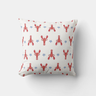 Maine Event Lobster Shack Preppy Seaside Coastal Kudde