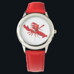 Maine Event Lobster Watch Armbandsur<br><div class="desc">Den här huvudevenemangsbevakningen firar allas favoritkräftdjur! Utformningen har en röd tecknad-hummer. Du ska gärna ta med dig klon!</div>