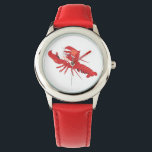 Maine Event Lobster Watch Armbandsur<br><div class="desc">Den här huvudevenemangsbevakningen firar allas favoritkräftdjur! Utformningen har en röd tecknad-hummer. Du ska gärna ta med dig klon!</div>