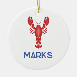 Maine Event Lobsterfest New England Wedding Favor Julgransprydnad Keramik